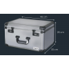 Walizka Aluminiowa Szyfr Gąbka na Sprzęt Broń Aparat DJ XL WYSOKA 46x33x26