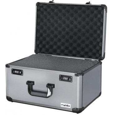 Walizka Aluminiowa Szyfr Gąbka na Sprzęt Broń Aparat DJ XL WYSOKA 46x33x26